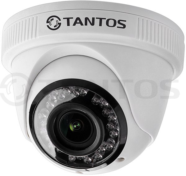 Tantos TSc-EBecof24 (3.6) 2Mp Купольная видеокамера, UVC (4в1), 1/2.8" Progressive CMOS Sensor, 1920х1080, 0.05лк(F1.2, AGC ON)/0лк с ИК, день/ночь, механический ИК-фильтр, UTC, ИК-подсветка до 20м, DC12В/400mA, от -10 до +55°С, IP54
