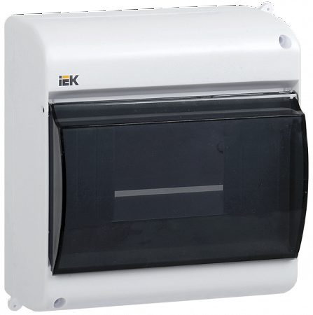 IEK ЩРн-П-6 Бокс на 6 модулей, навесной, пластик, 136х146х83мм, прозрачная дверь, IP30, белый, КМПн 2/6 (MKP42-N-06-30-09)